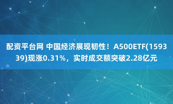 配资平台网 中国经济展现韧性！A500ETF(159339)现涨0.31%，实时成交额突破2.28亿元